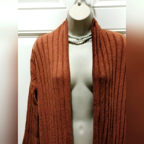 Madewell Cinnamon Ribbed Cardigan Sweater Size XX - Picture 3 of 8